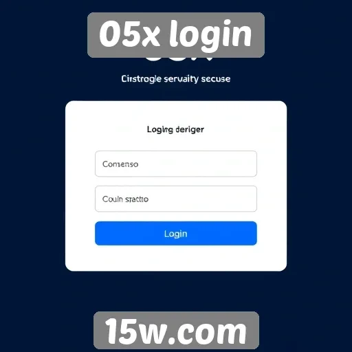 Facilidades de acesso no site 05x login